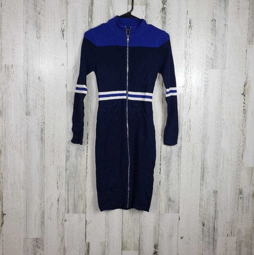 Codigo blue full zip long sleeve dress size large